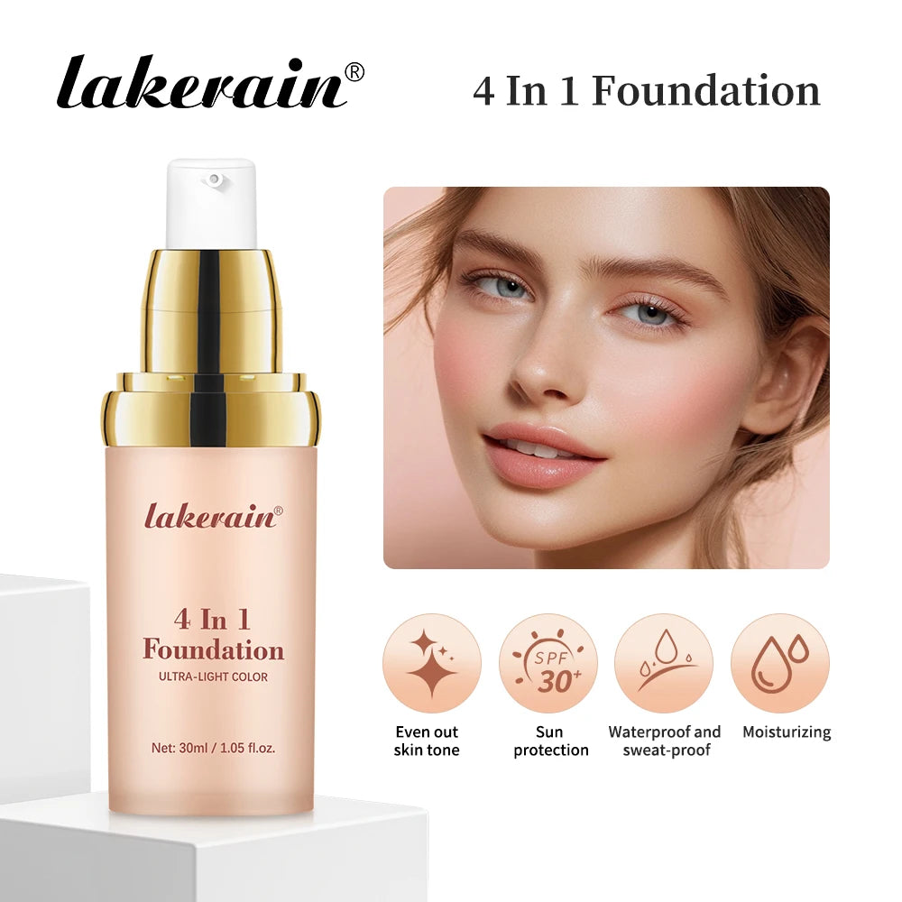 4-in-1 Color Changing Moisturizing Foundation with SPF 30 - 1