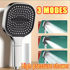 3-Mode Adjustable High-Pressure Handheld Shower Head