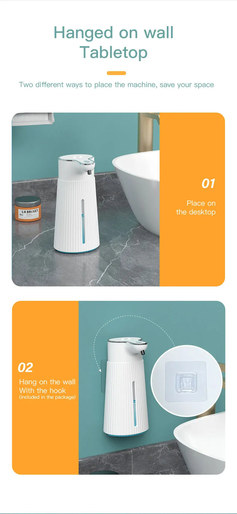 Automatic Infrared Sensor Soap Dispenser for Bathroom - 9