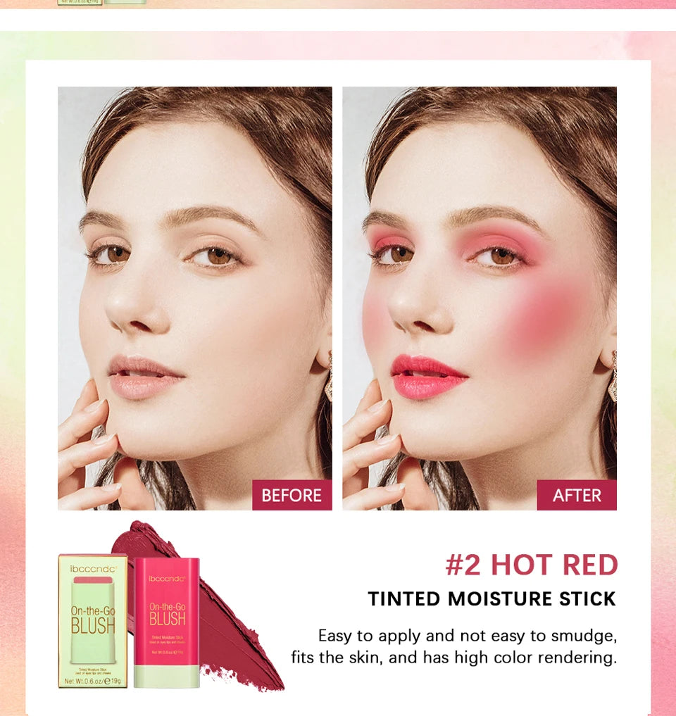 Cream Blush Stick for Lips and Cheeks