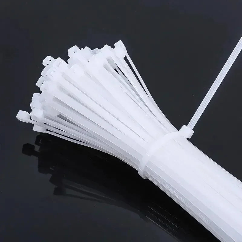 Heavy Duty Self-Locking Nylon Cable Zip Ties for Home and Office