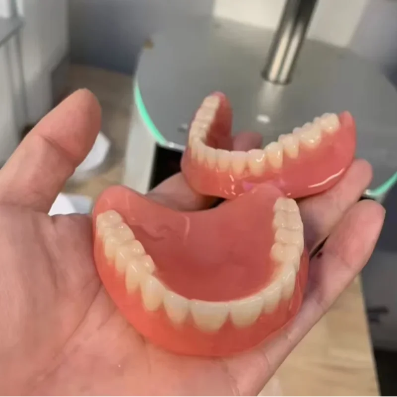 Custom Silicone Upper and Lower Denture Set