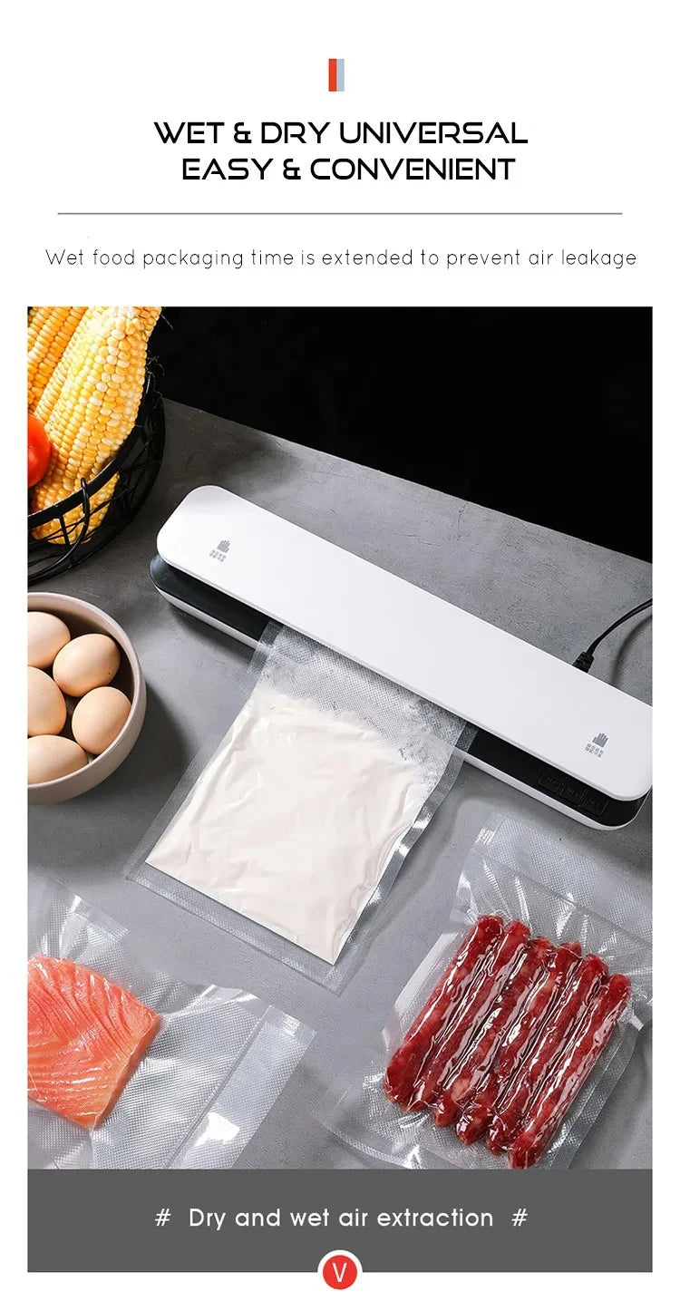 Compact Vacuum Food Sealer for Kitchen Freshness