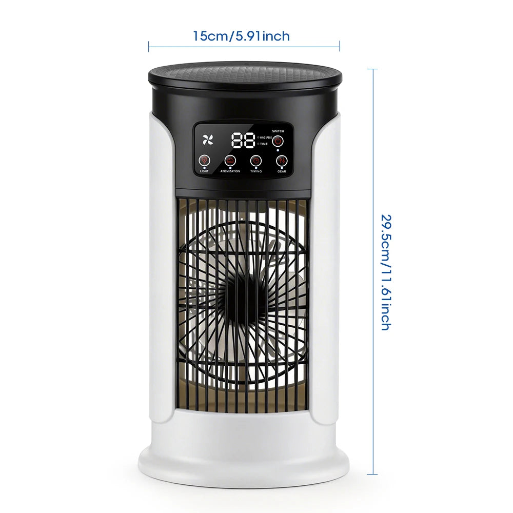 Portable Desktop Air Cooler and Humidifier Fan - 10
