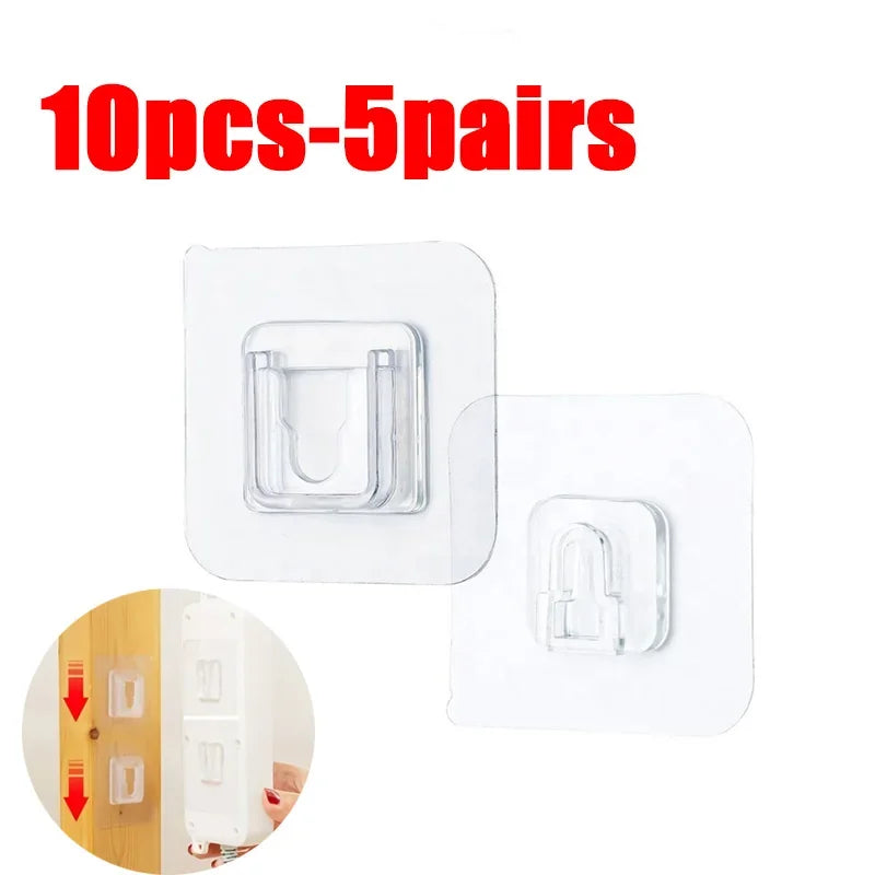 Double-Sided Adhesive Wall Hooks for Storage