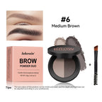 Two-Tone Eyebrow Powder Duo with Applicator Brush