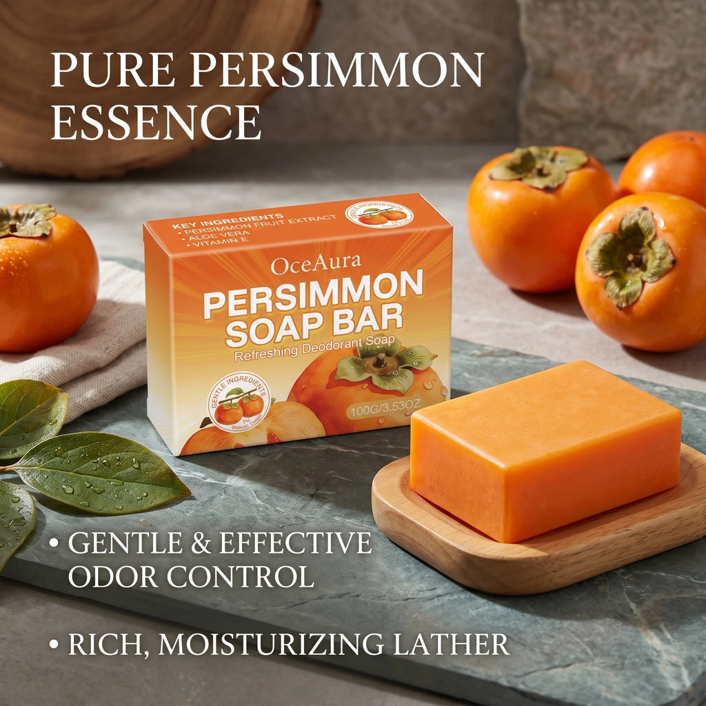 Persimmon Soap Bar for Natural Body Odor Deodorization