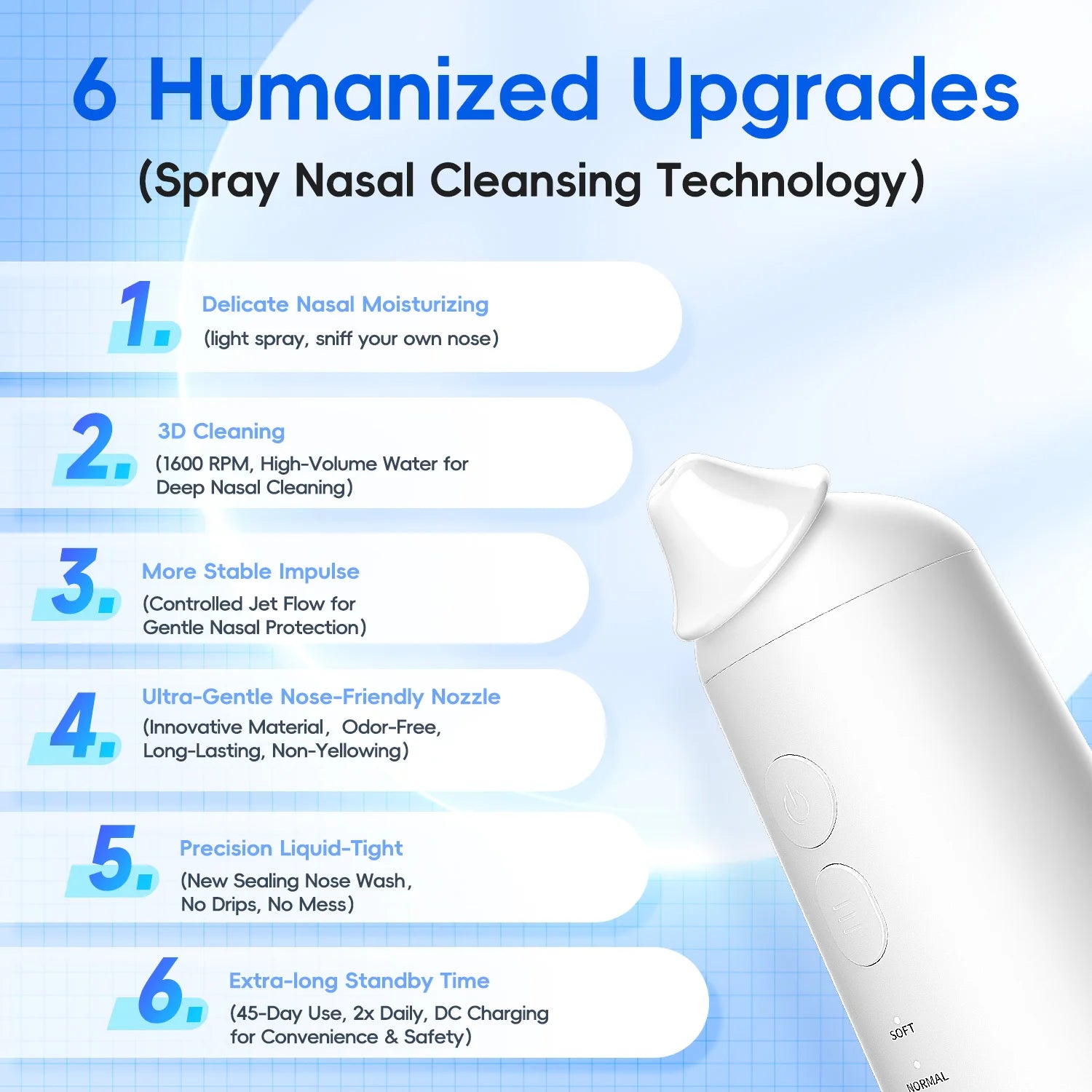 Electric Nasal Irrigation System for Sinus Relief - 7