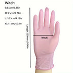 Disposable Black Nitrile Protective Gloves