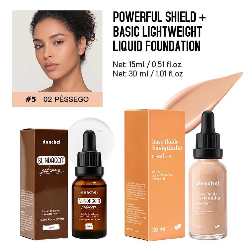 Liquid Foundation and Primer Makeup Set - 28