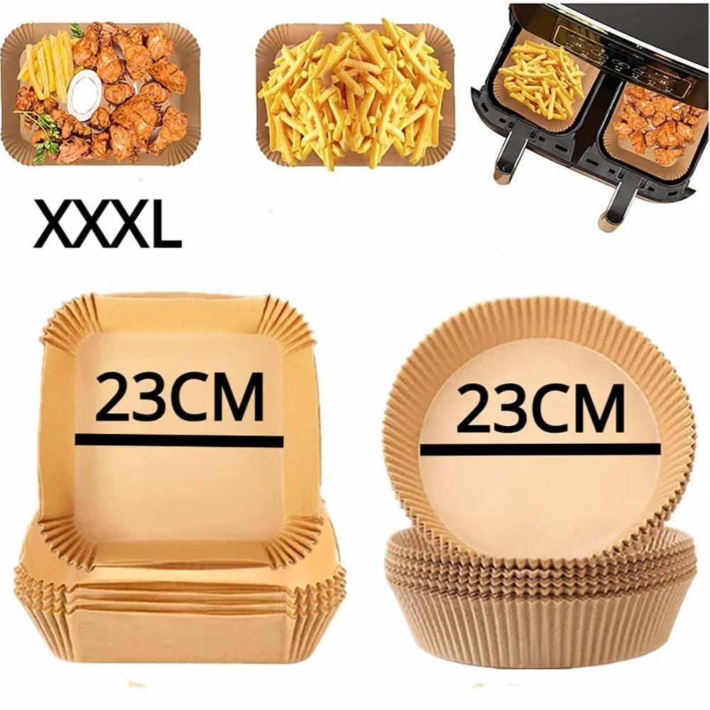 Disposable Non-Stick Air Fryer Parchment Paper Liners - 7