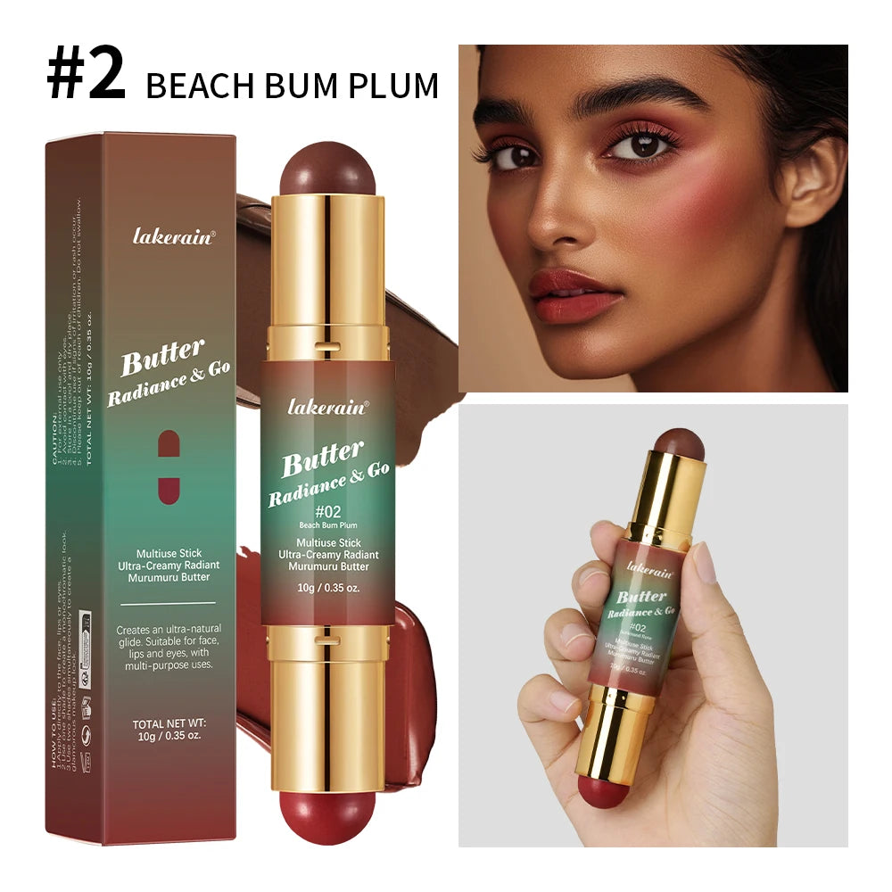 2-in-1 Double-Ended Bronzer and Blush Makeup Stick