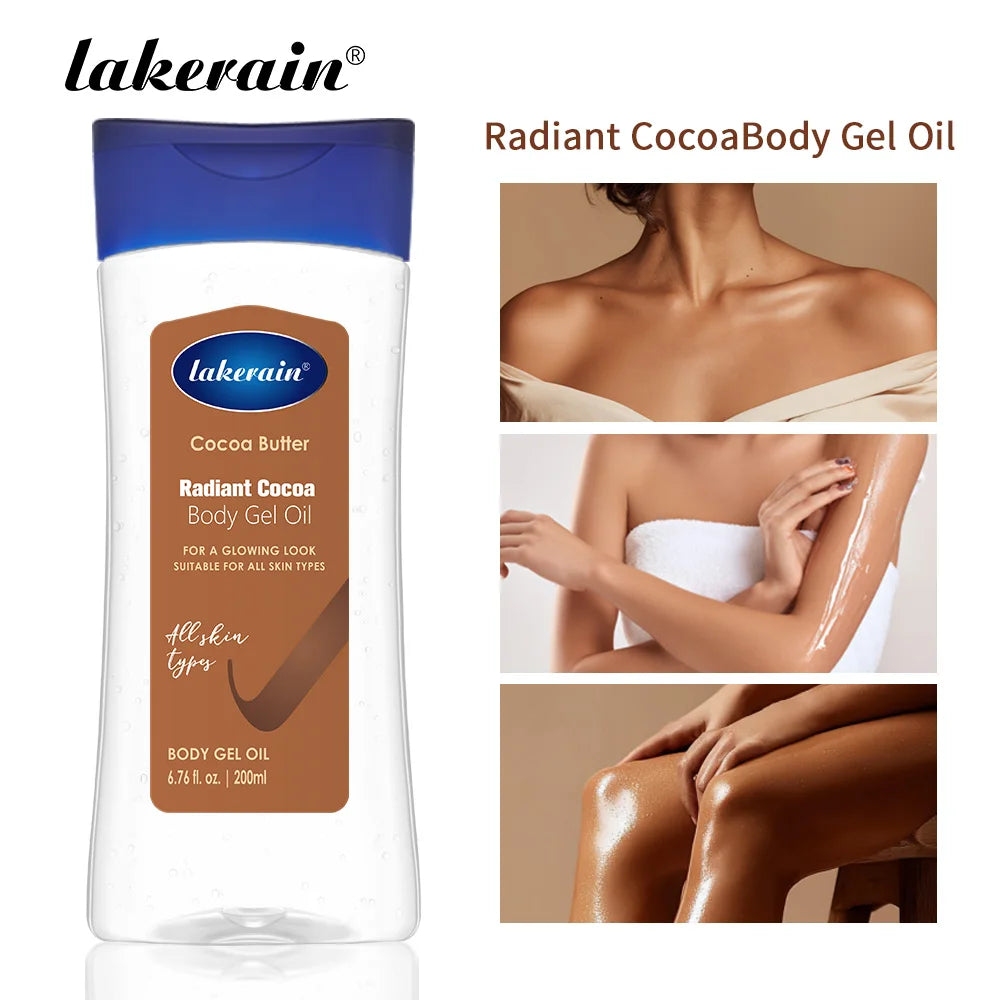 Radiant Cocoa Body Gel Oil for Hydrated Glowing Skin