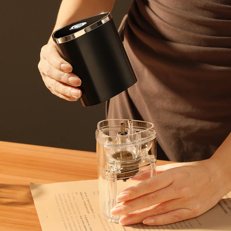 Portable Electric Coffee Grinder for Fresh Beans - 12