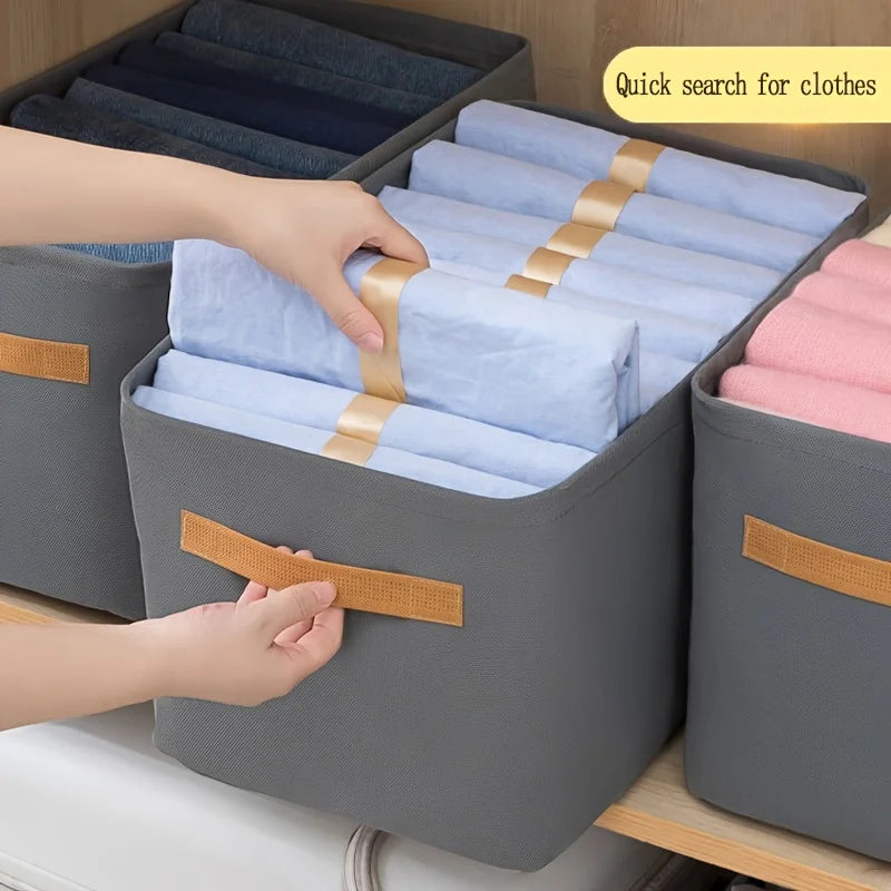 Foldable Fabric Clothing and Closet Organizer Storage Box - 11
