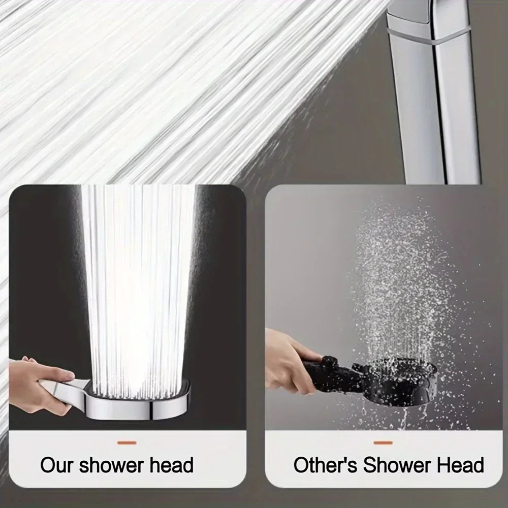 3-Mode Adjustable High-Pressure Handheld Shower Head