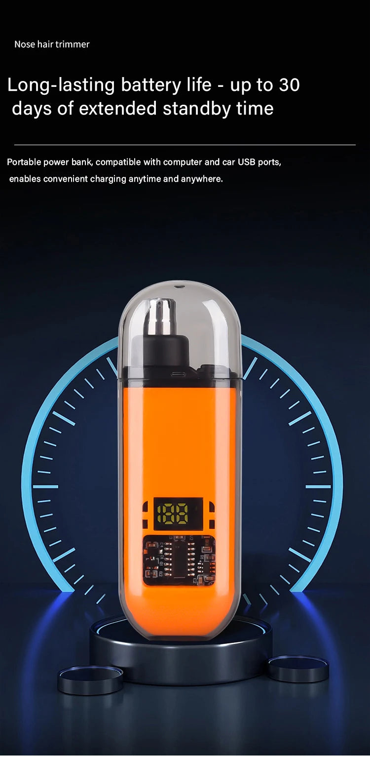 Rechargeable Portable Nose and Ear Hair Trimmer