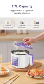 Compact Multi-Function Electric Rice Cooker for Home