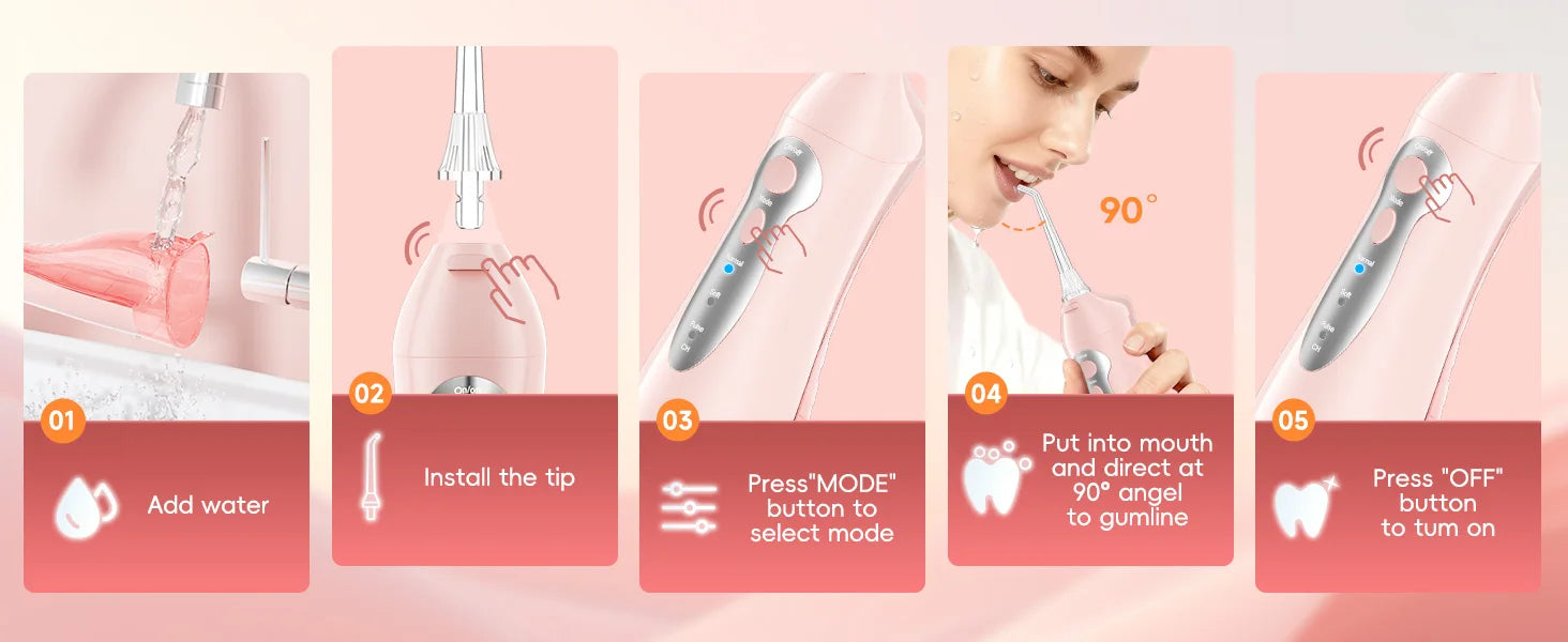 Portable Rechargeable Electric Water Flosser for Teeth - 13