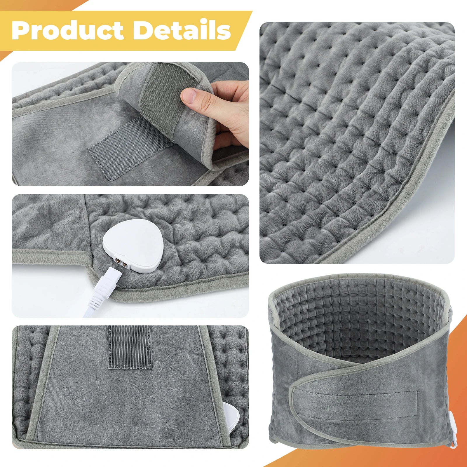 Electric Heated Waist and Back Support Wrap - 6