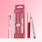 3-in-1 Waterproof Lip Liner, Lipstick, and Gloss Makeup Kit