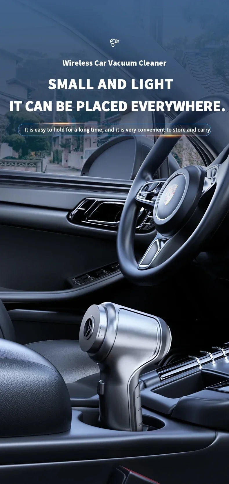 Cordless Handheld Car Vacuum Cleaner - 9