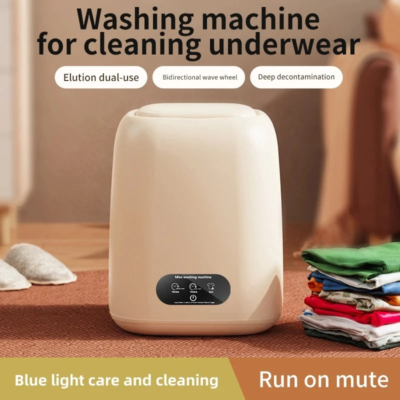 Portable Mini Washing Machine for Underwear and Small Clothes