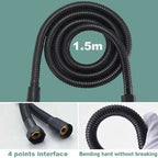 5-Mode High-Pressure Rainfall Handheld Shower Head