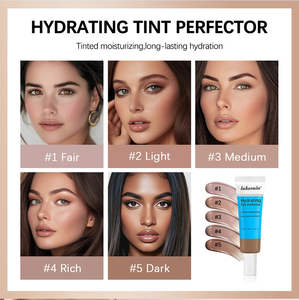 Hydrating Tinted Moisturizer and Face Foundation Cream - 8