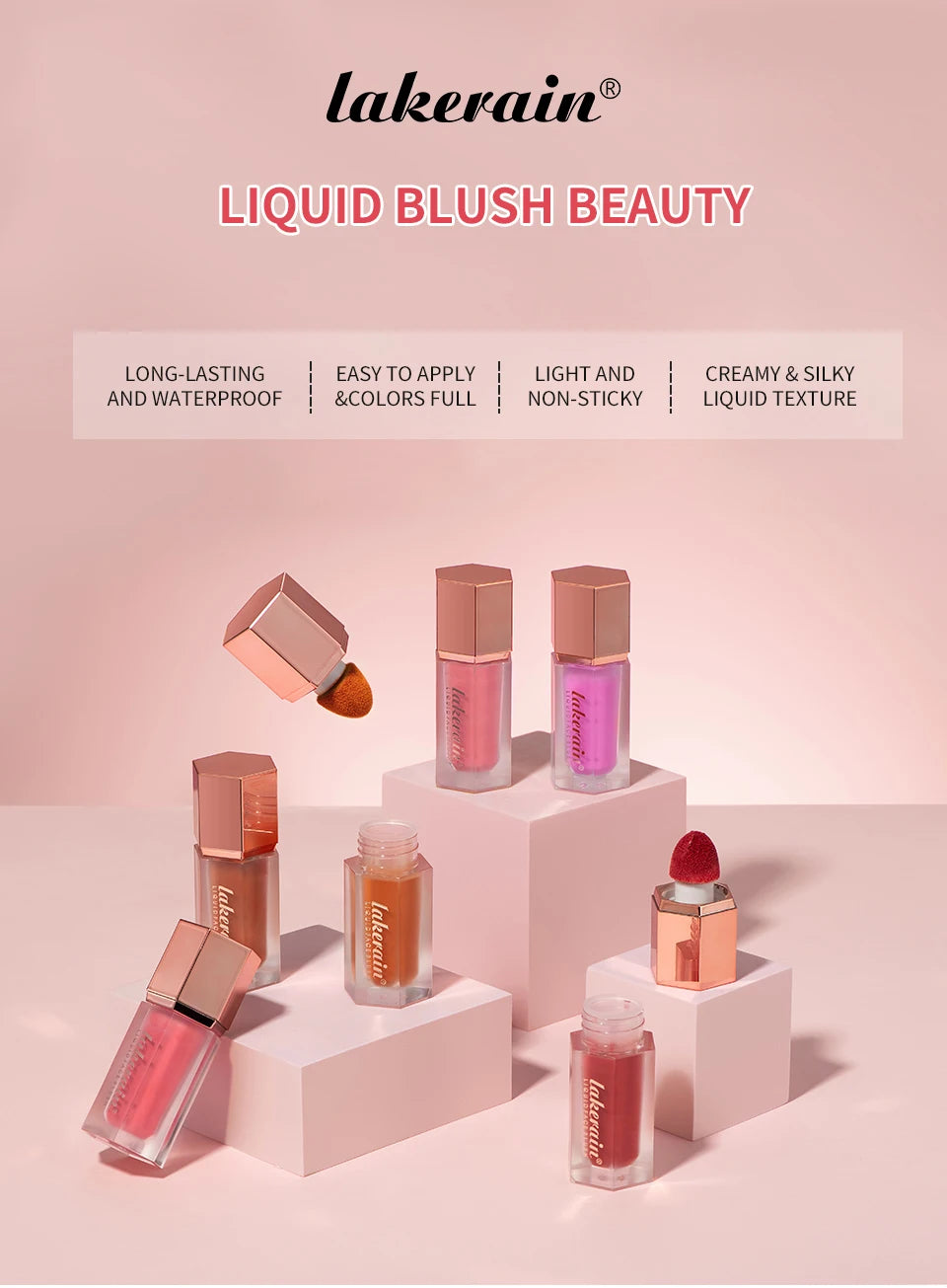 Waterproof Velvet Matte Liquid Face Blush