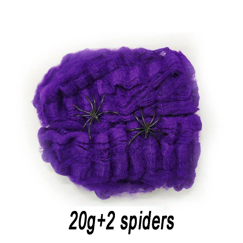 Artificial Spider Web for Halloween Decorations