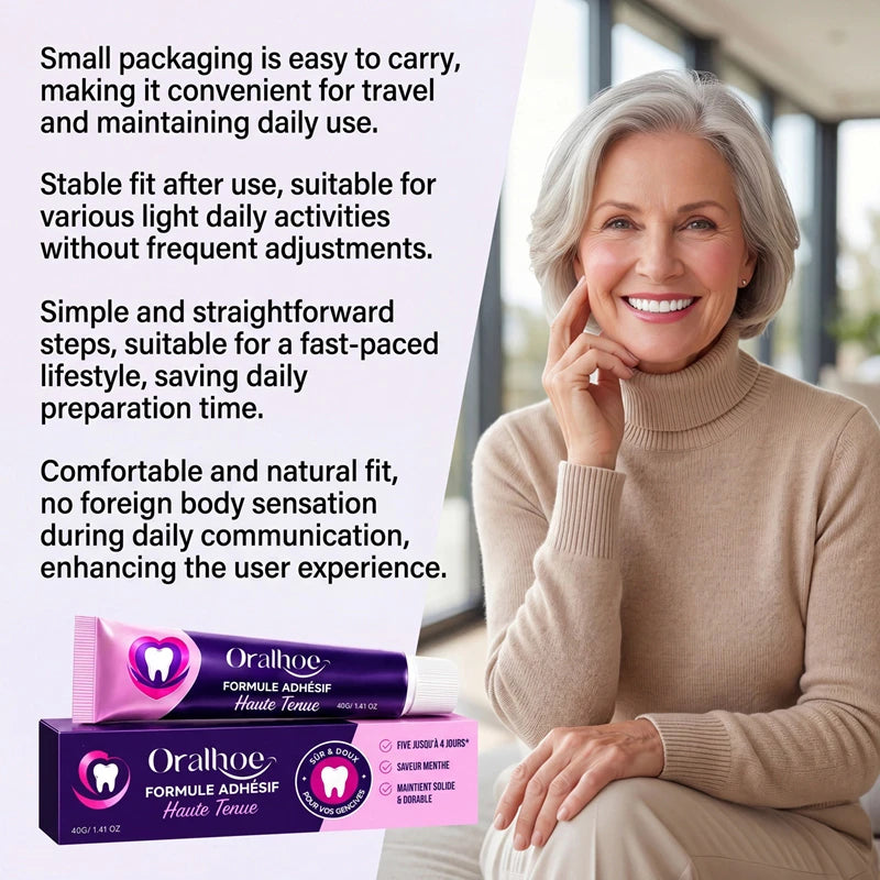 Denture Adhesive Cushion and Stabilizing Pad