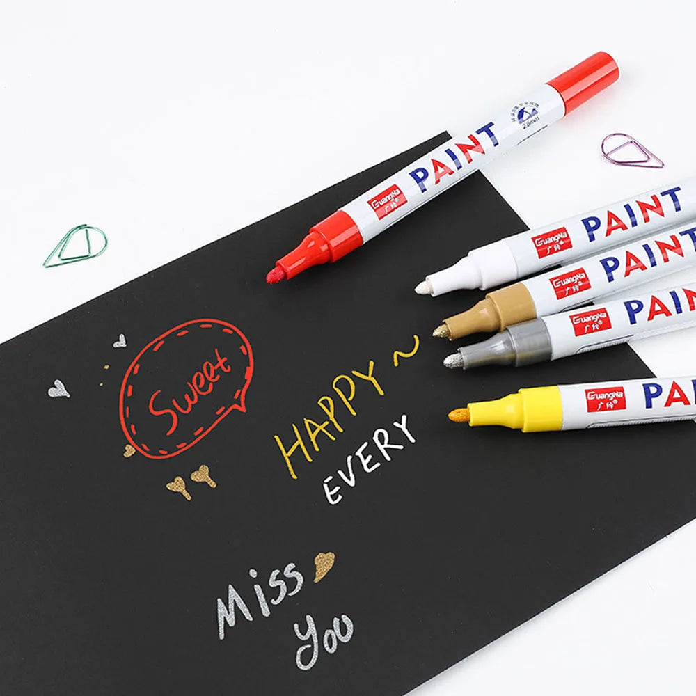 Waterproof Permanent Tire and Car Paint Marker Pen - 4