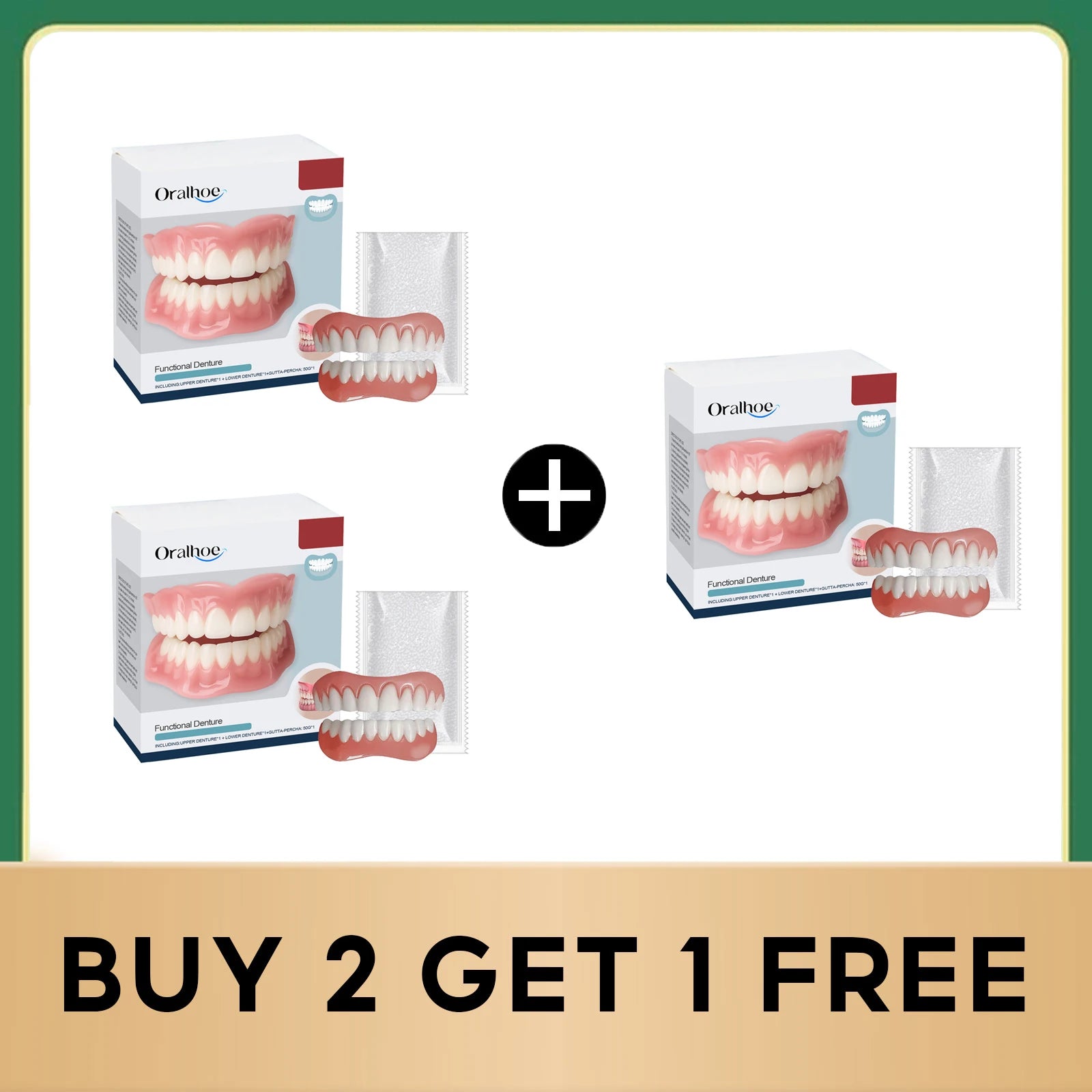 Temporary Silicone Denture Kit for Smile Restoration - 23