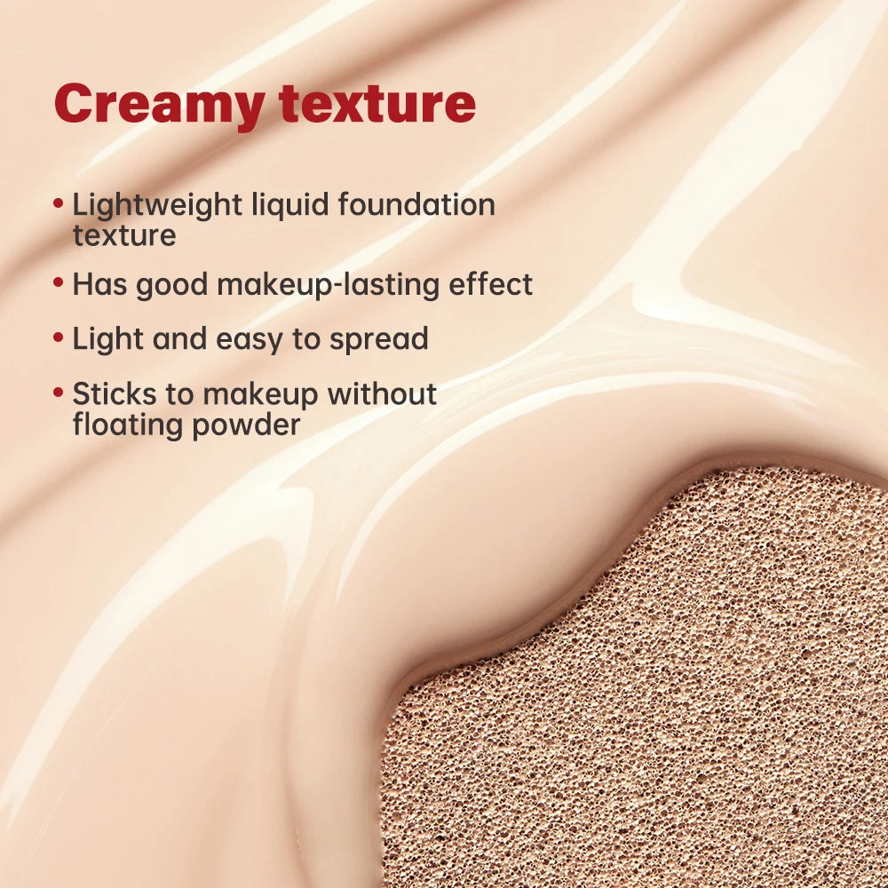 Waterproof Sunscreen Cushion Foundation with Long-Lasting Coverage