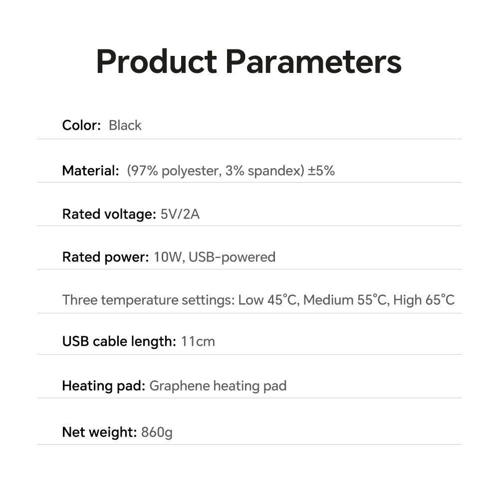 USB Heated Hooded Shawl Wearable Graphene Blanket - 15