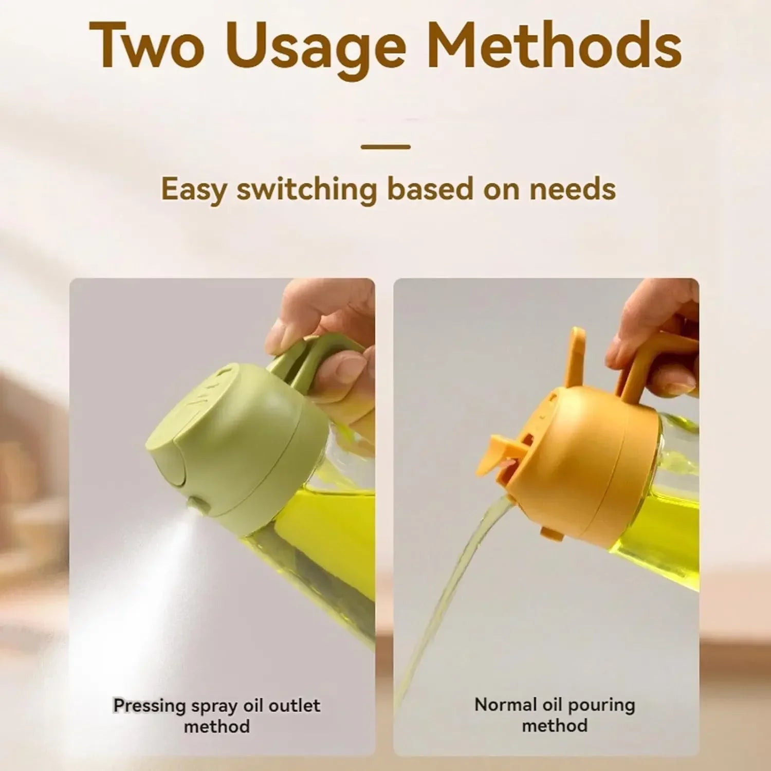 2-in-1 Glass Oil Sprayer and Pourer for Cooking - 11