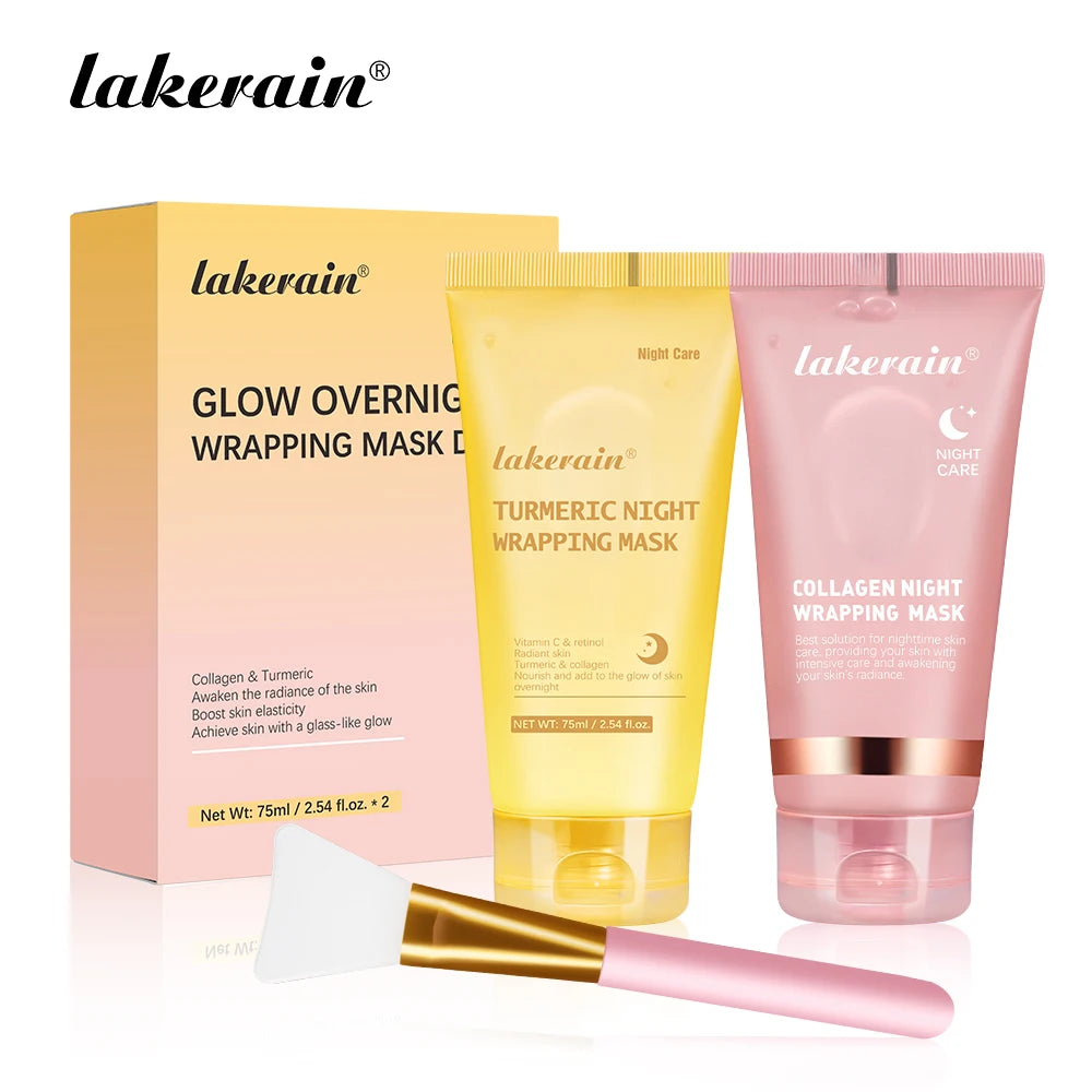 Collagen and Turmeric Overnight Peel Off Facial Mask Duo
