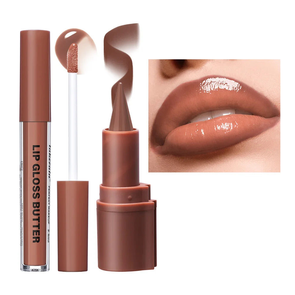 Hydrating Water Lip Stain and Gloss Duo Set - 14