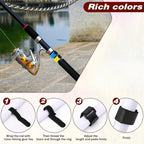 Reusable Fishing Rod Tie Straps for Organized Gear (10 Pack)