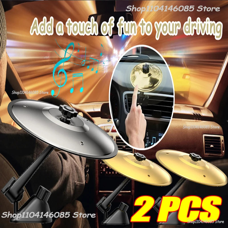 Mini Drum Cymbal Car Vent Decoration Accessory