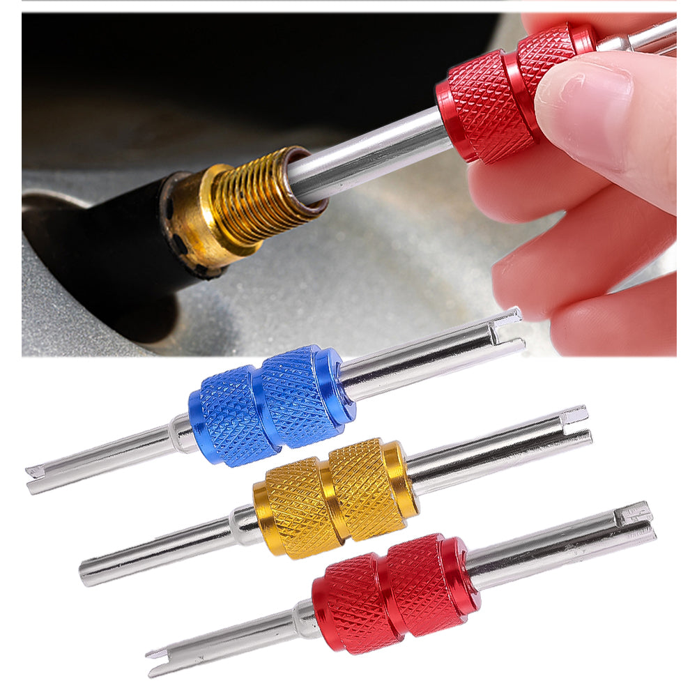 Dual-Head Tire Valve Core Remover Tool - 9