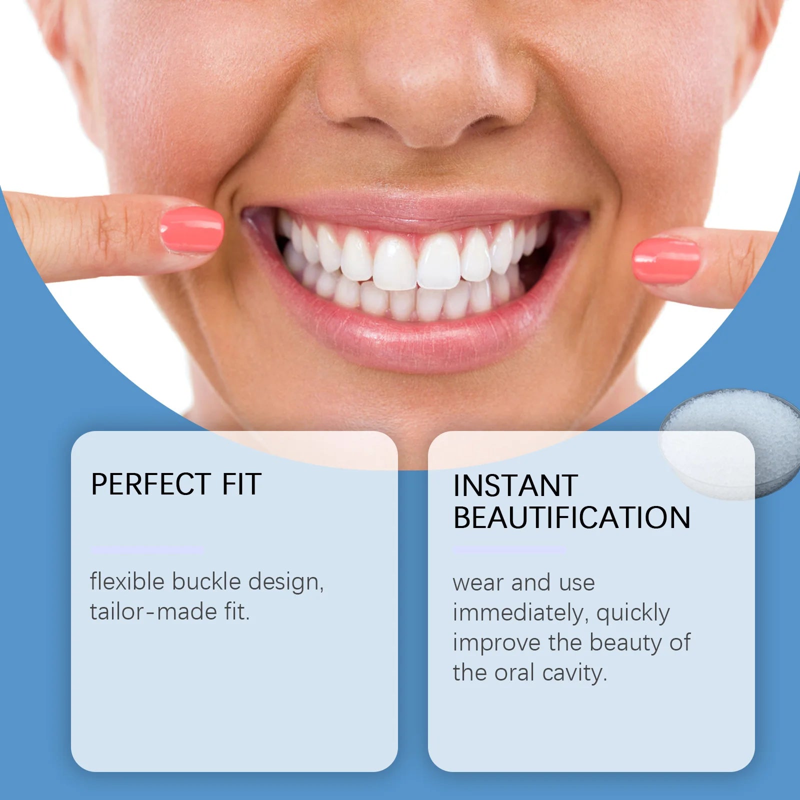 Adjustable Snap-On Smile Veneers for Missing Teeth - 12