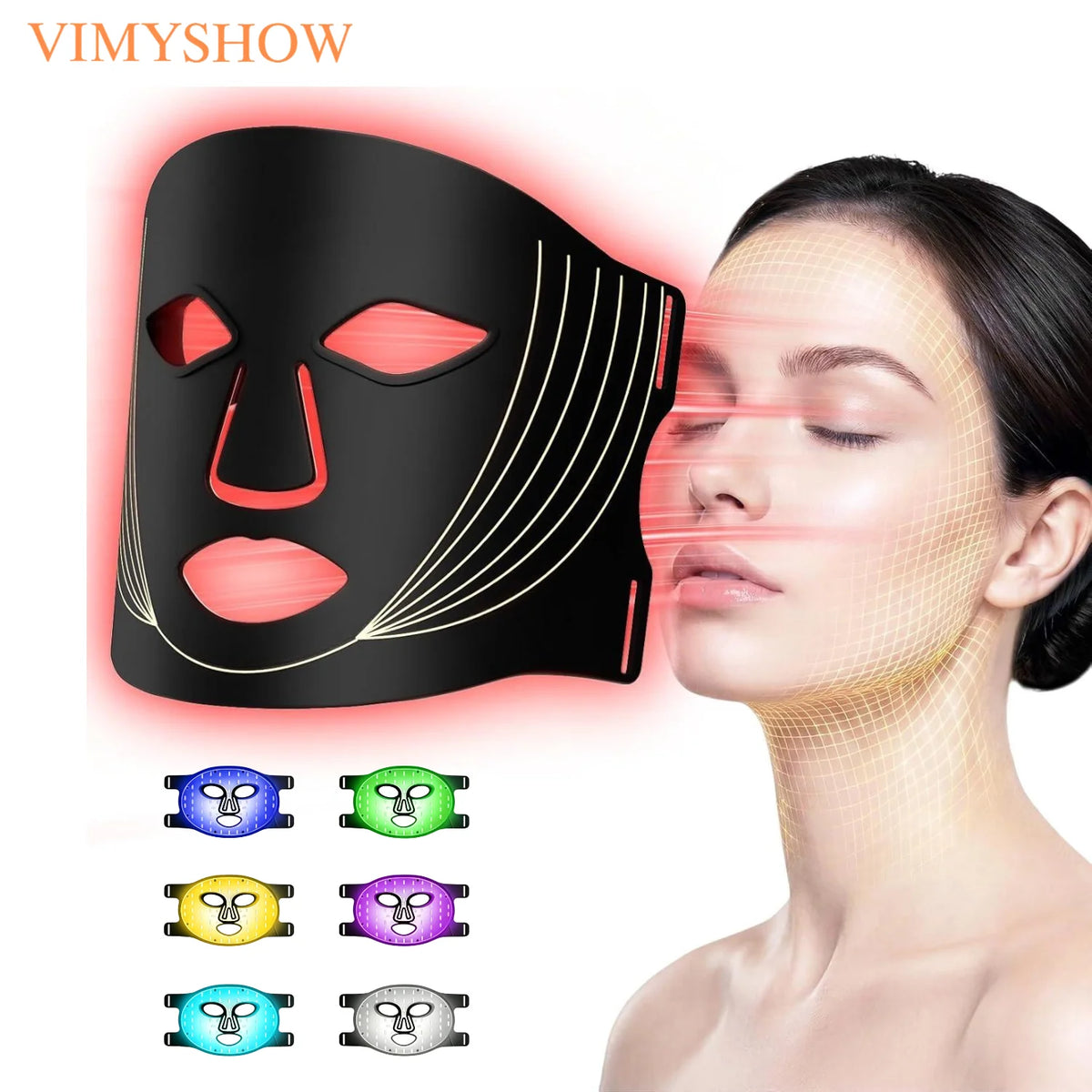 7-Color LED Light Therapy Facial Mask for Skin Rejuvenation
