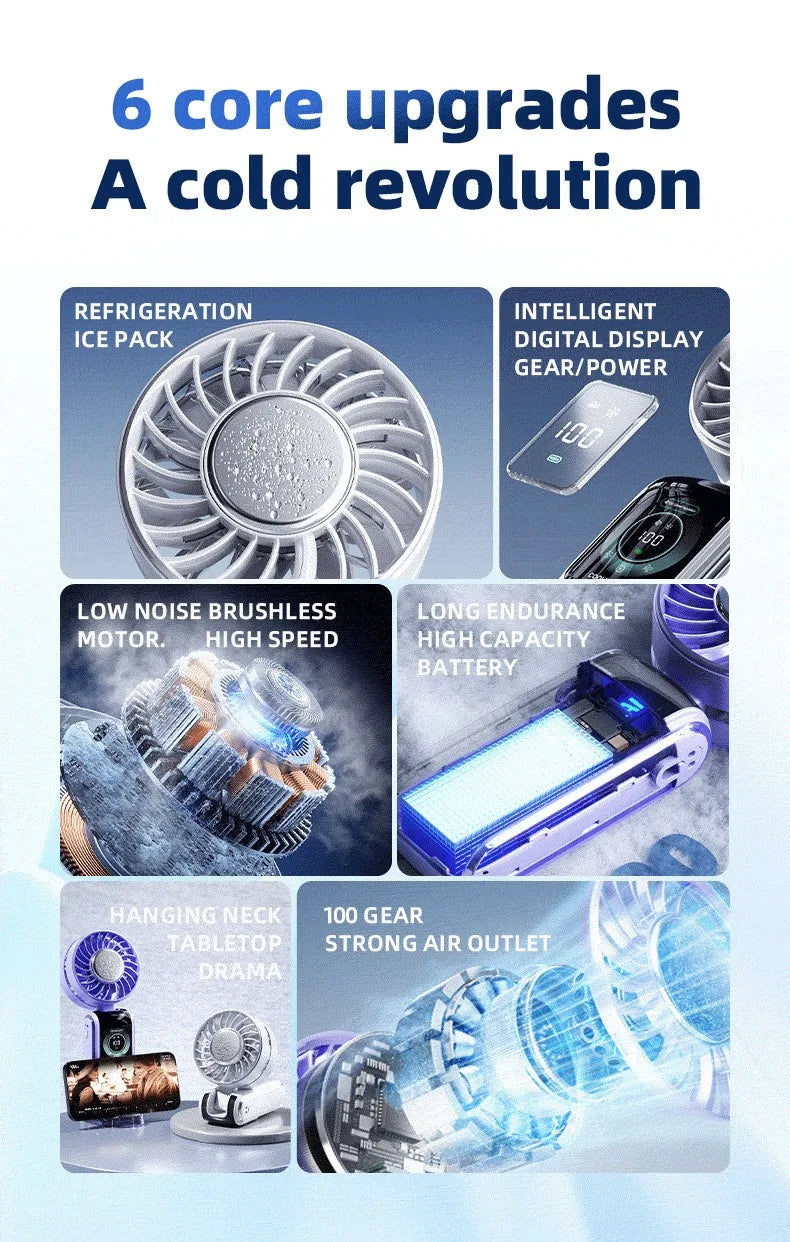 Portable Semiconductor Handheld Cooling Fan - 9
