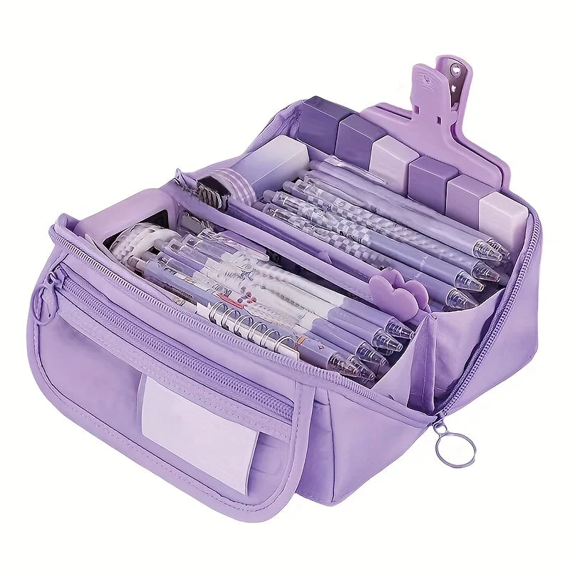 Large Capacity Multi-Layer Student Pencil Case