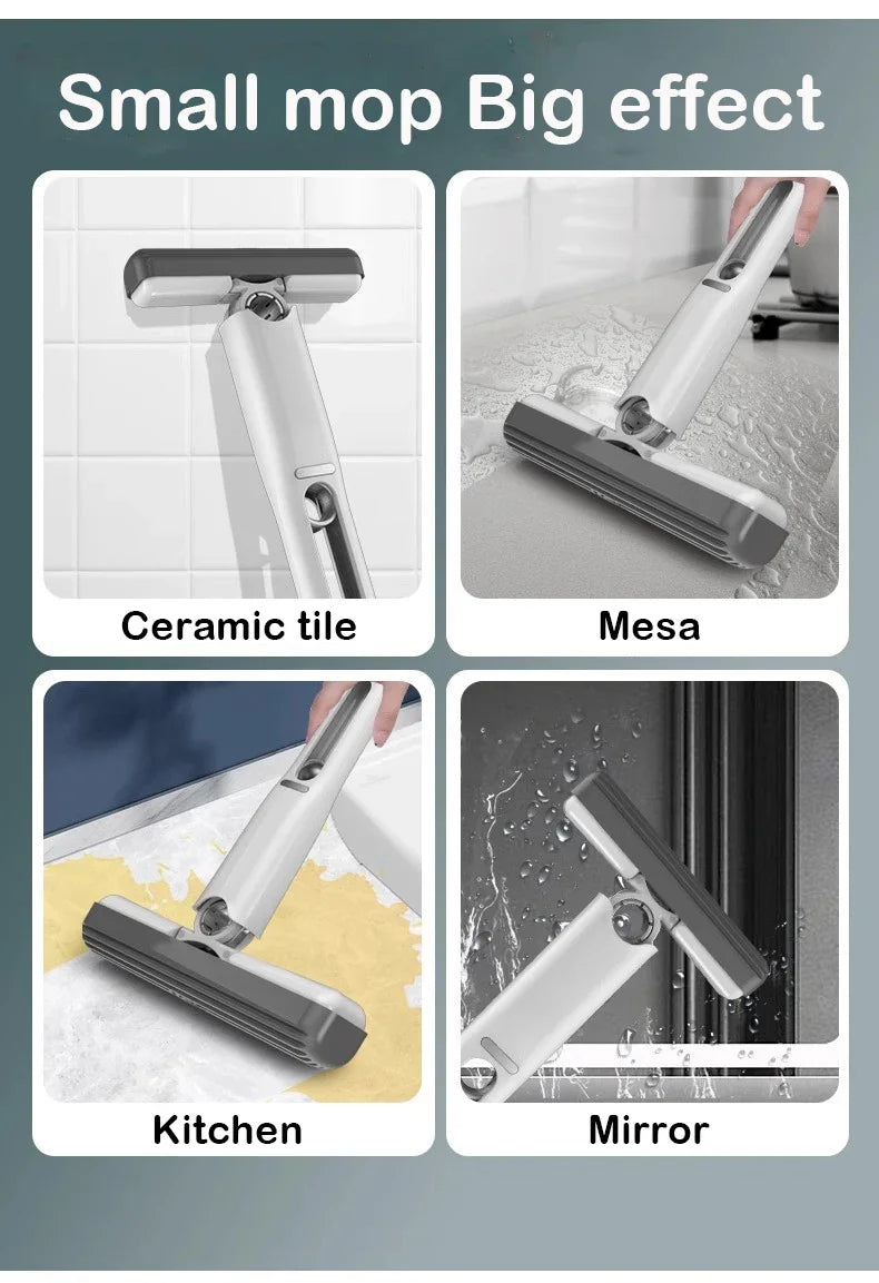 Portable Self-Squeezing Mini Cleaning Mop