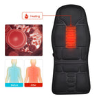 Full-Body Electric Heated Massage Chair Cushion for Home and Car