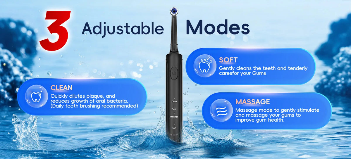 Electric Water Flosser and Rechargeable Toothbrush Set