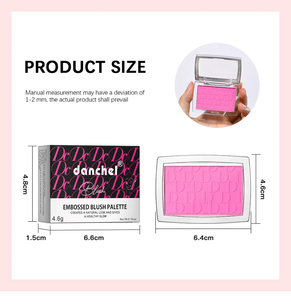 Matte Embossed Cheek Blush Palette